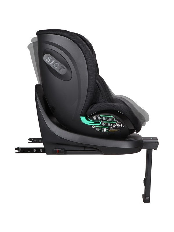 Bílstóll GR 0/1/2/3 - I-Size -40-150 cm - Fynn - Black - 360