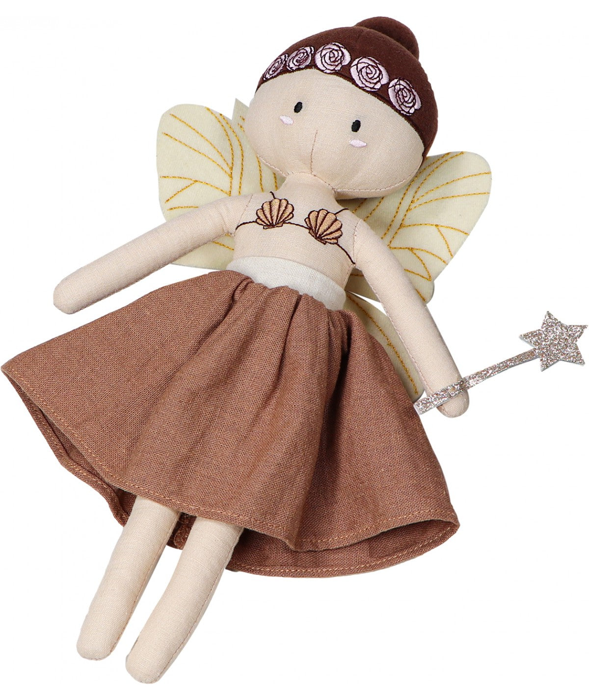 Dúkka - mjúk Fairy fleur