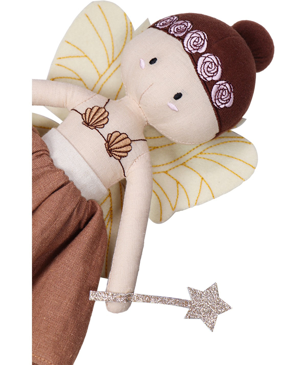 Dúkka - mjúk Fairy fleur