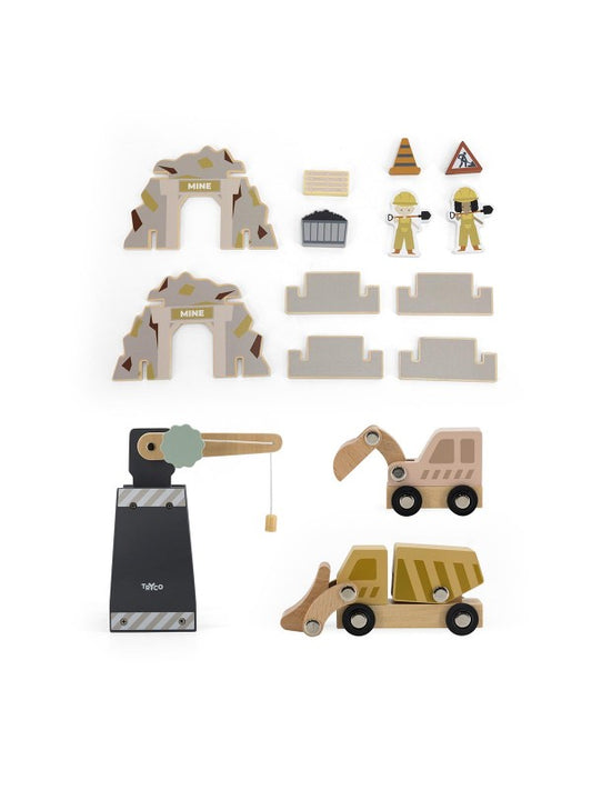 vinnusvæði- aukahlutir við lestarteina(viðar)