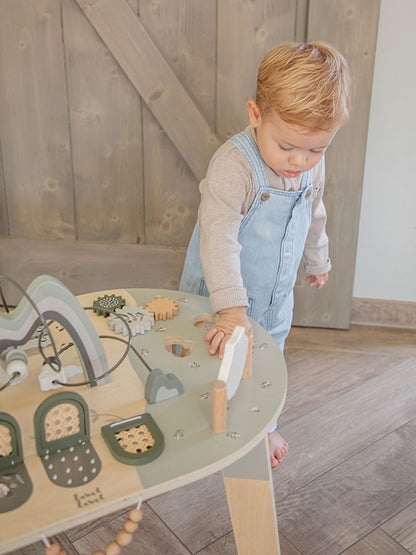 Activity table olive green